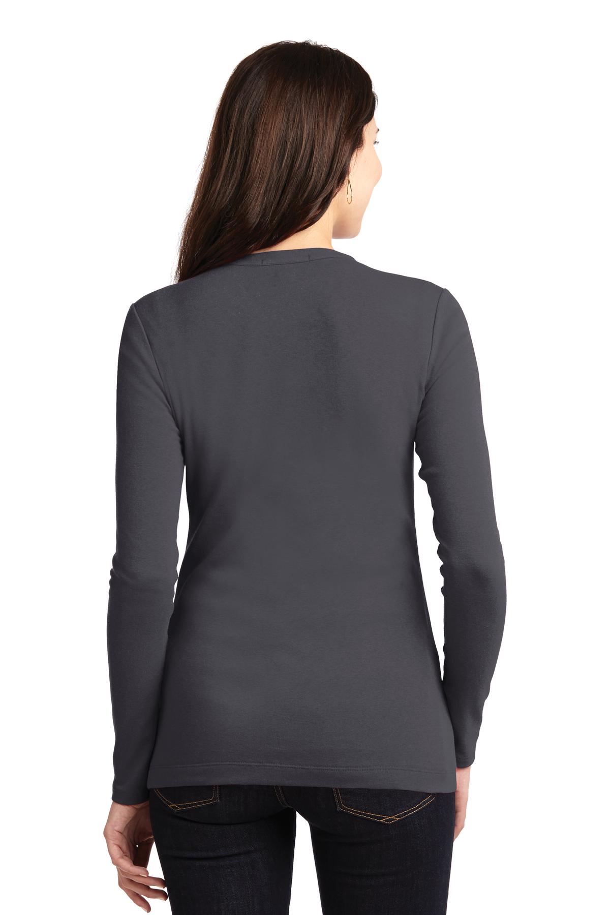 Custom Embroidered Port Authority Women's Concept Stretch Button-Front Cardigan. LM1008,Grey Smoke