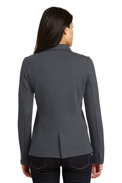 Custom Embroidered Port Authority Women's Knit Blazer. LM2000,Battleship Grey