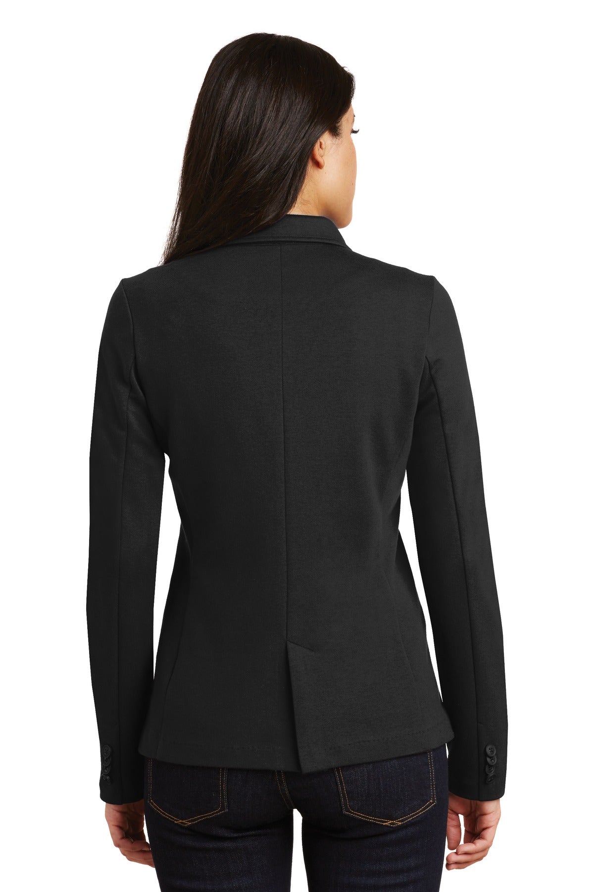 Custom Embroidered Port Authority Women's Knit Blazer. LM2000,Black