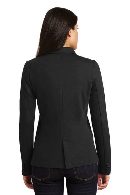 Custom Embroidered Port Authority Women's Knit Blazer. LM2000,Black