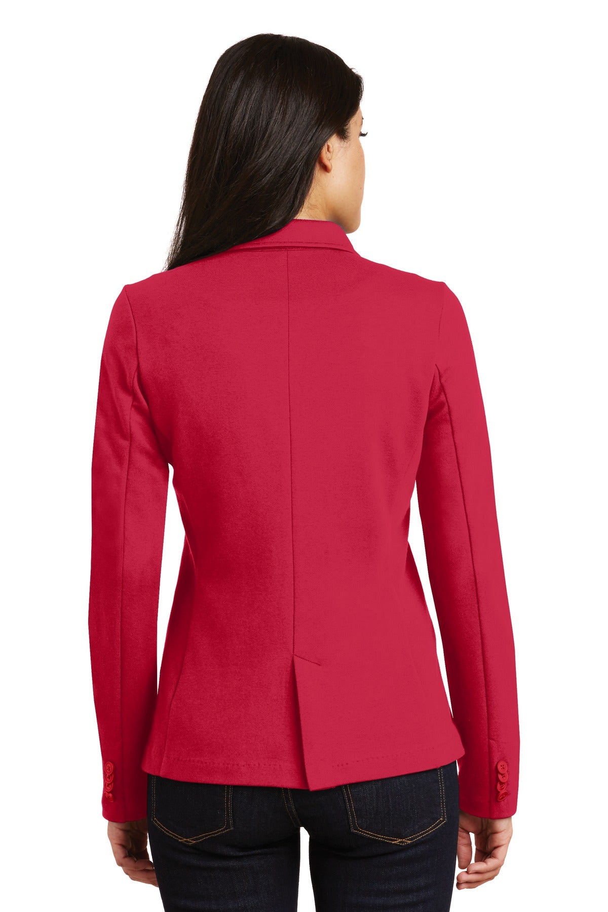 Custom Embroidered Port Authority Women's Knit Blazer. LM2000,Rich Red