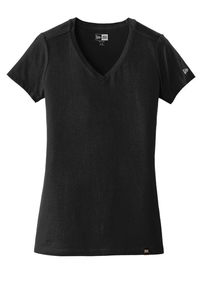 Custom Embroidered New Era T-Shirts  in Black