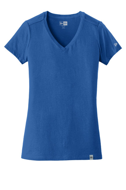 New Era  Women's Heritage Blend V-Neck Tee. LNEA101