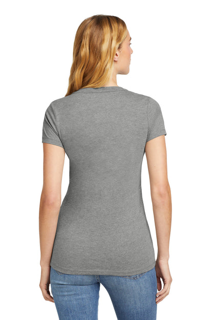 Custom Embroidered New Era  Women's Heritage Blend V-Neck Tee. LNEA101,Shadow Grey Heather