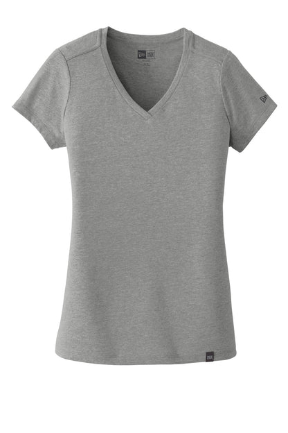 Custom Embroidered New Era T-Shirts  in Shadow Grey Heather