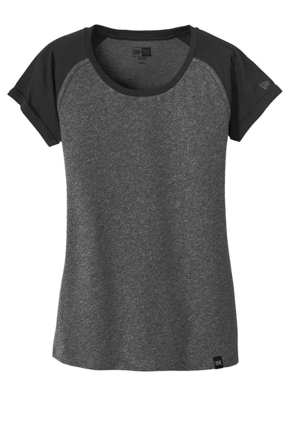 New Era  Women's Heritage Blend Varsity Tee. LNEA107