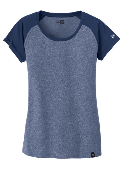 New Era  Women's Heritage Blend Varsity Tee. LNEA107