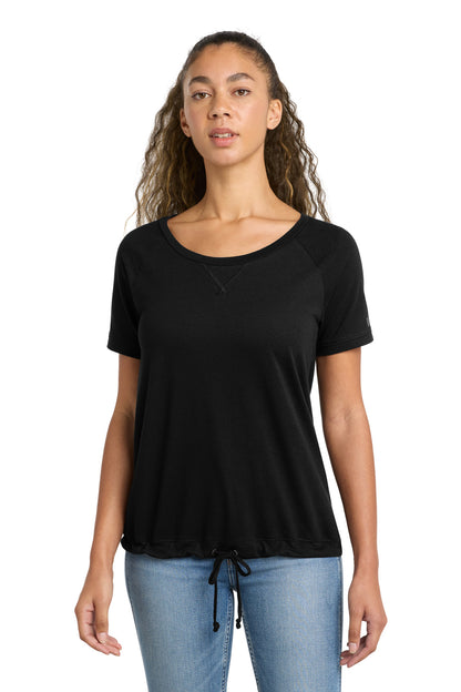 Custom Embroidered New Era T-Shirts  in Black Solid