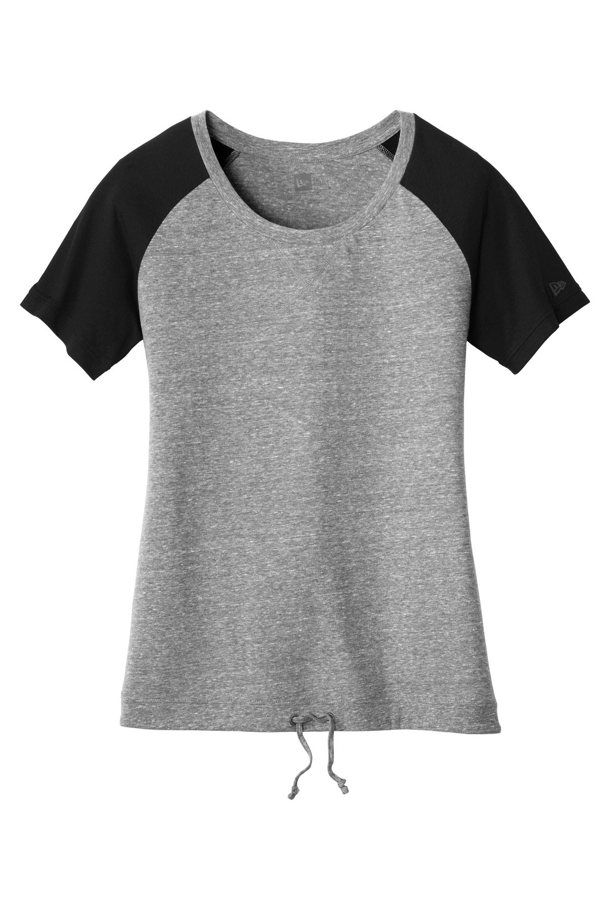 Custom Embroidered New Era T-Shirts  in Shadow Grey/ Black