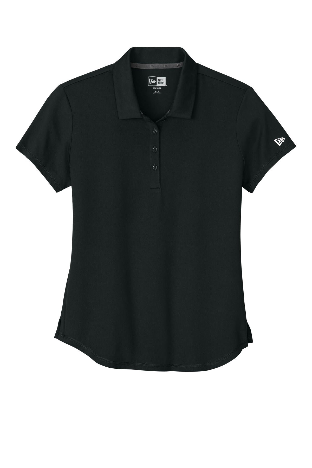 Custom Embroidered New Era Polos/Knits in Black