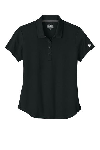 Custom Embroidered New Era Polos/Knits in Black