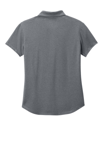 Custom Embroidered New Era Polos/Knits in Shadow Grey Heather