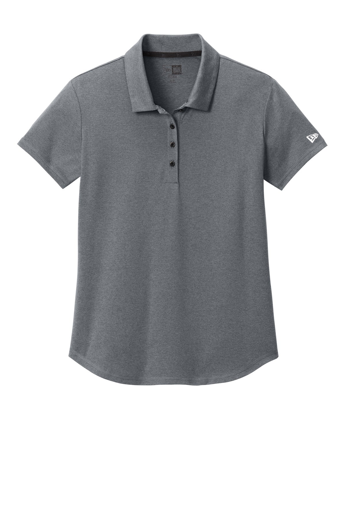 Custom Embroidered New Era Polos/Knits in Shadow Grey Heather
