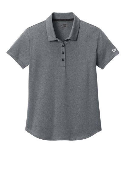 Custom Embroidered New Era Polos/Knits in Shadow Grey Heather
