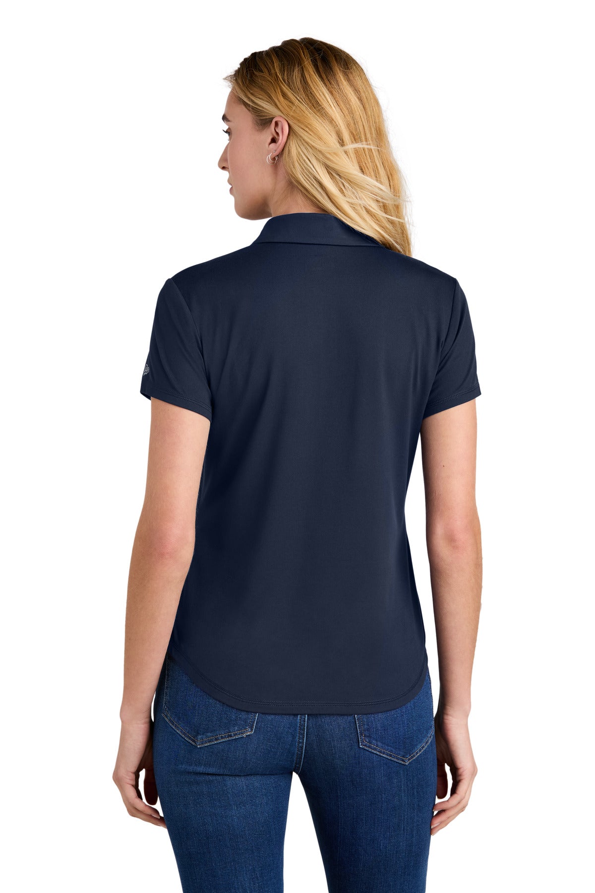 Custom Embroidered New Era Polos/Knits in True Navy