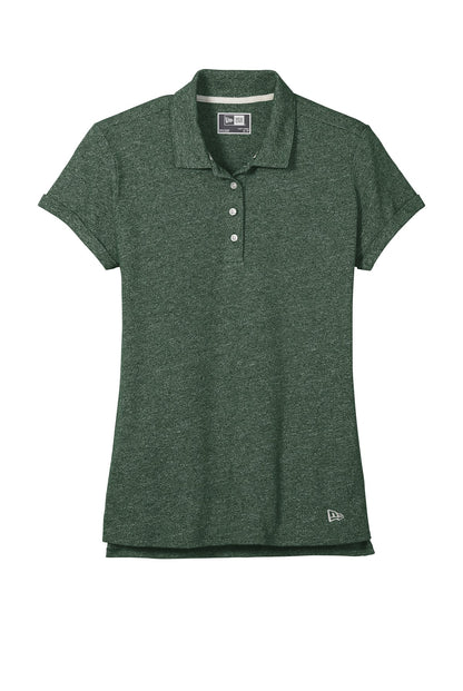 Custom Embroidered New Era Polos/Knits in Dark Green Twist