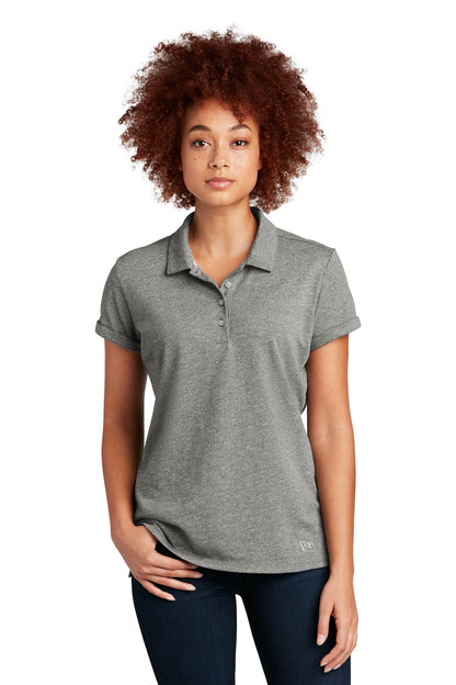 Custom Embroidered New Era Polos/Knits in Shadow Grey Twist