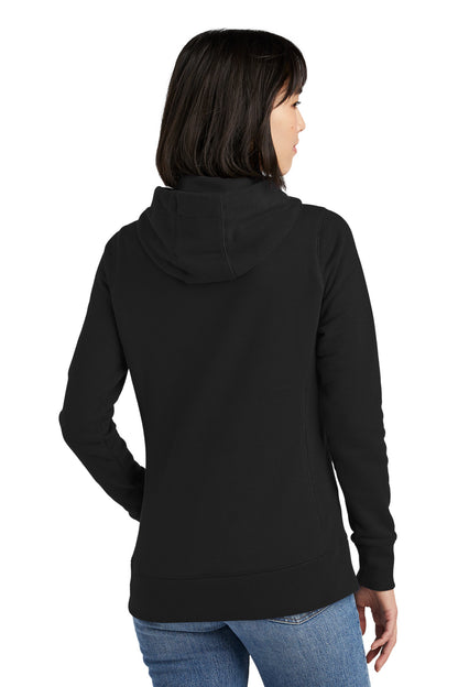 Custom Embroidered New Era  Women's French Terry Pullover Hoodie. LNEA500,Black