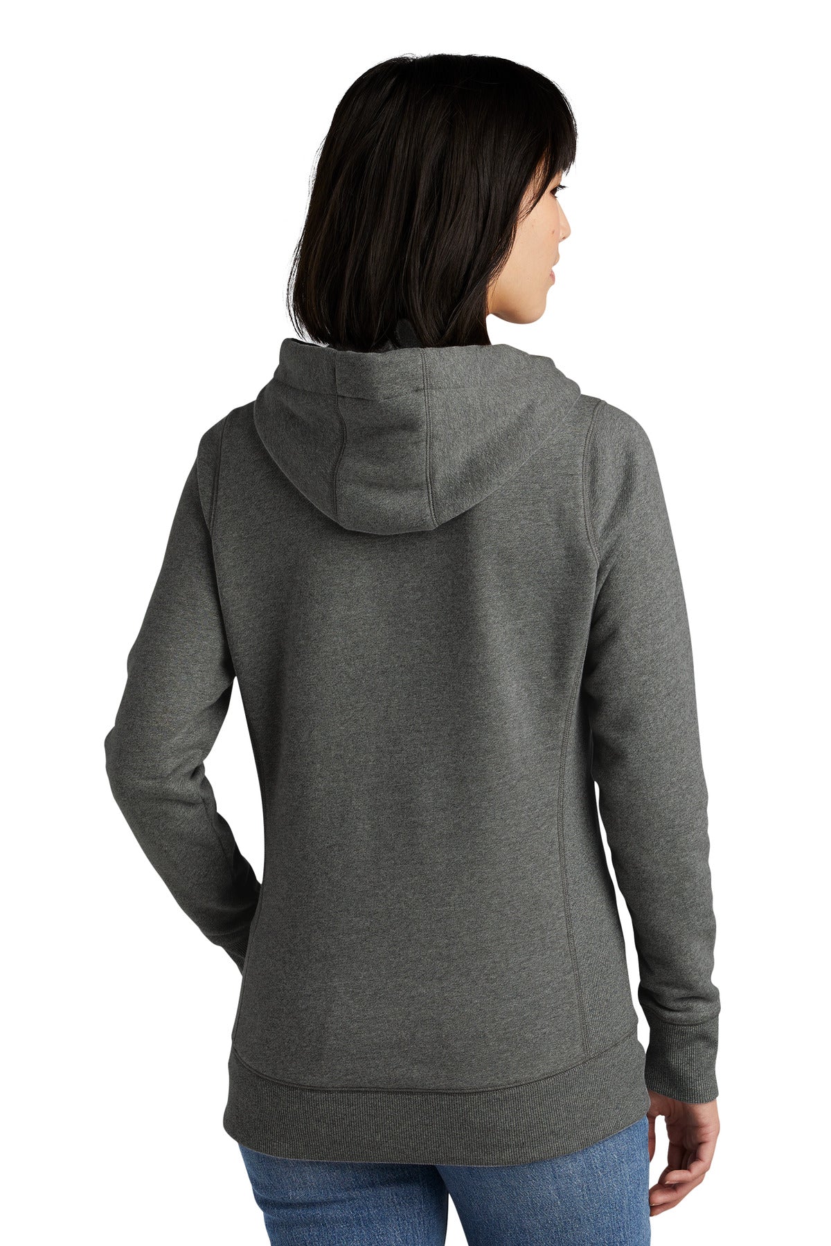 Custom Embroidered New Era  Women's French Terry Pullover Hoodie. LNEA500,Black Twist