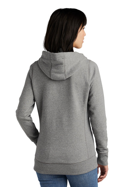 Custom Embroidered New Era  Women's French Terry Pullover Hoodie. LNEA500,Light Graphite Twist