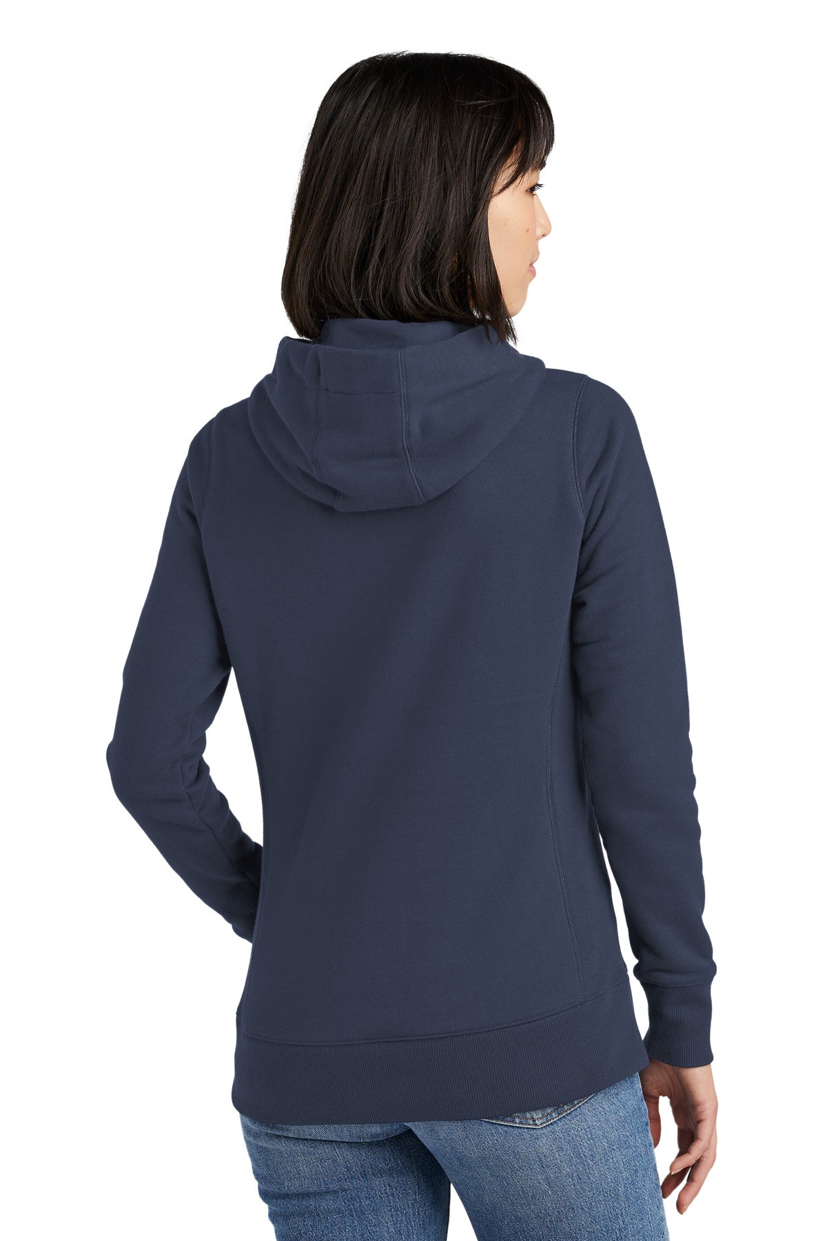 Custom Embroidered New Era  Women's French Terry Pullover Hoodie. LNEA500,True Navy