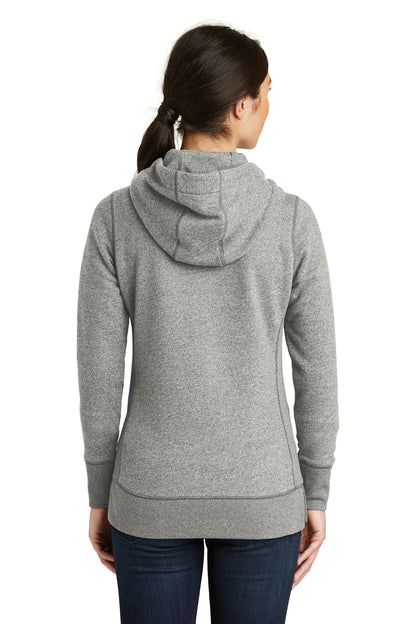 Custom Embroidered New Era  Women's French Terry Full-Zip Hoodie. LNEA502,Light Graphite Twist
