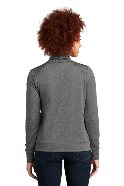 Custom Embroidered New Era Women's Performance Terry Full-Zip Cowl LNEA530,Graphite Heather