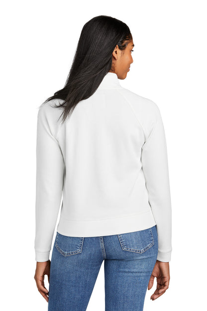 Custom Embroidered New Era Women's STS 1/2-Zip LNEA541,Fan White