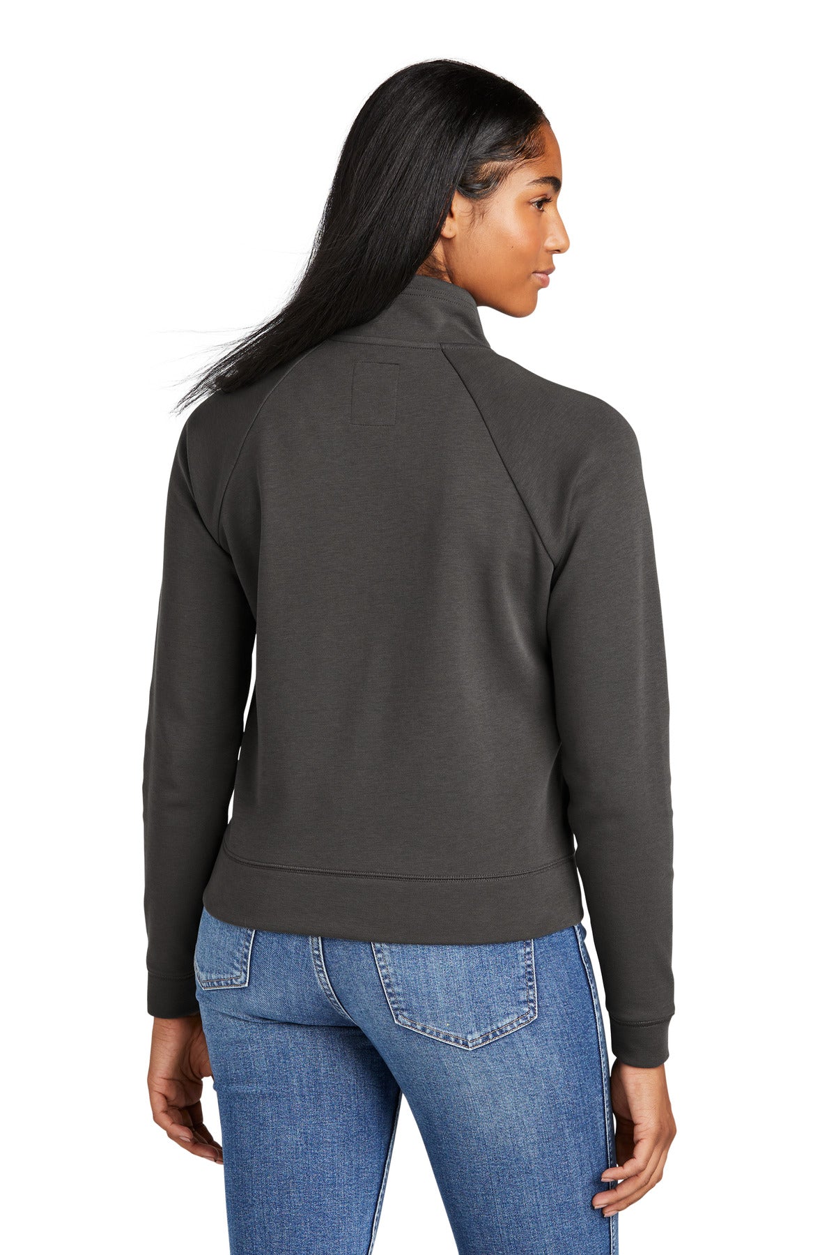 Custom Embroidered New Era Women's STS 1/2-Zip LNEA541,Graphite