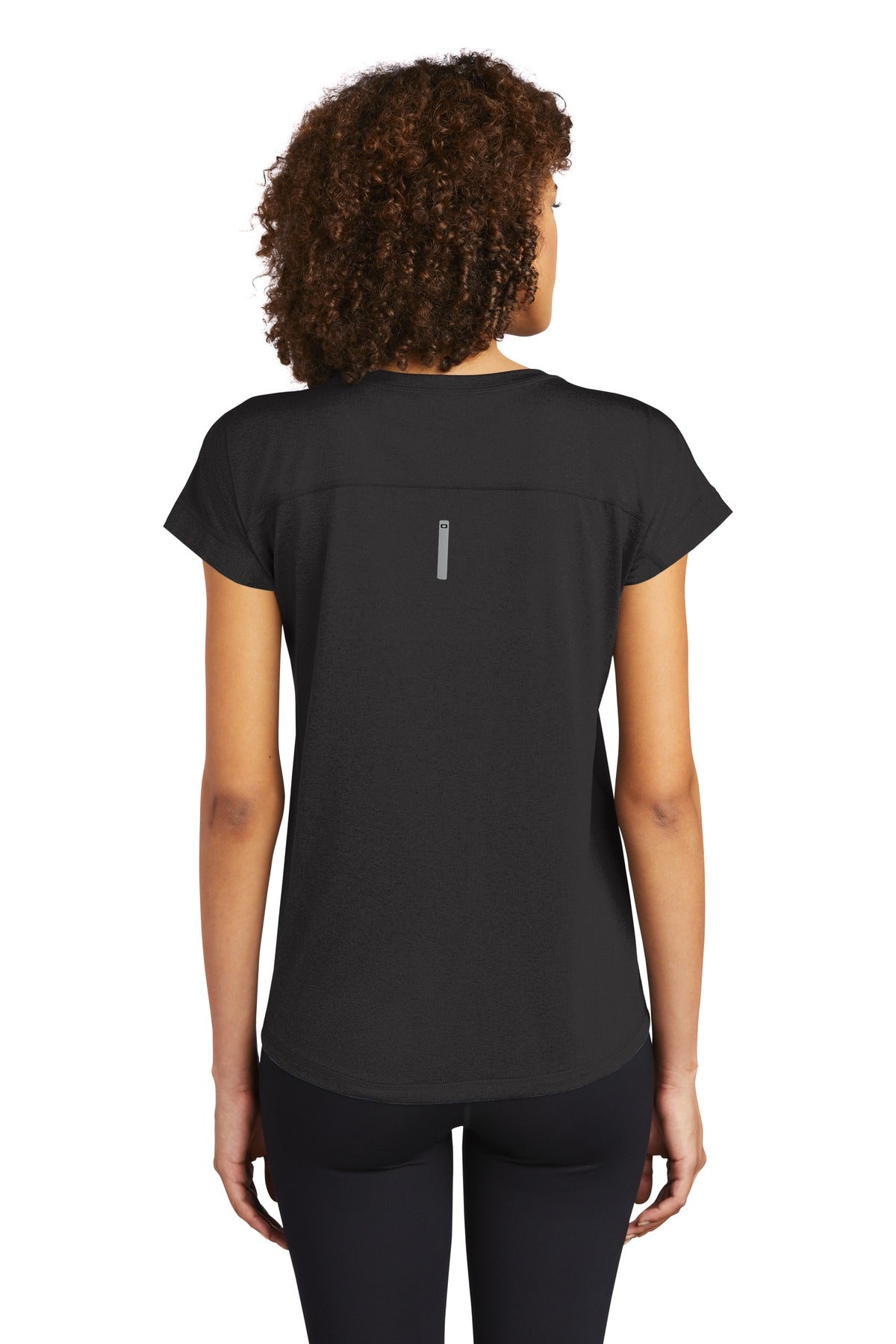Custom Embroidered OGIO  Women's Pulse Dolman Tee LOE324,Blacktop