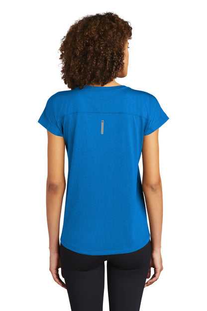 Custom Embroidered OGIO  Women's Pulse Dolman Tee LOE324,Electric Blue