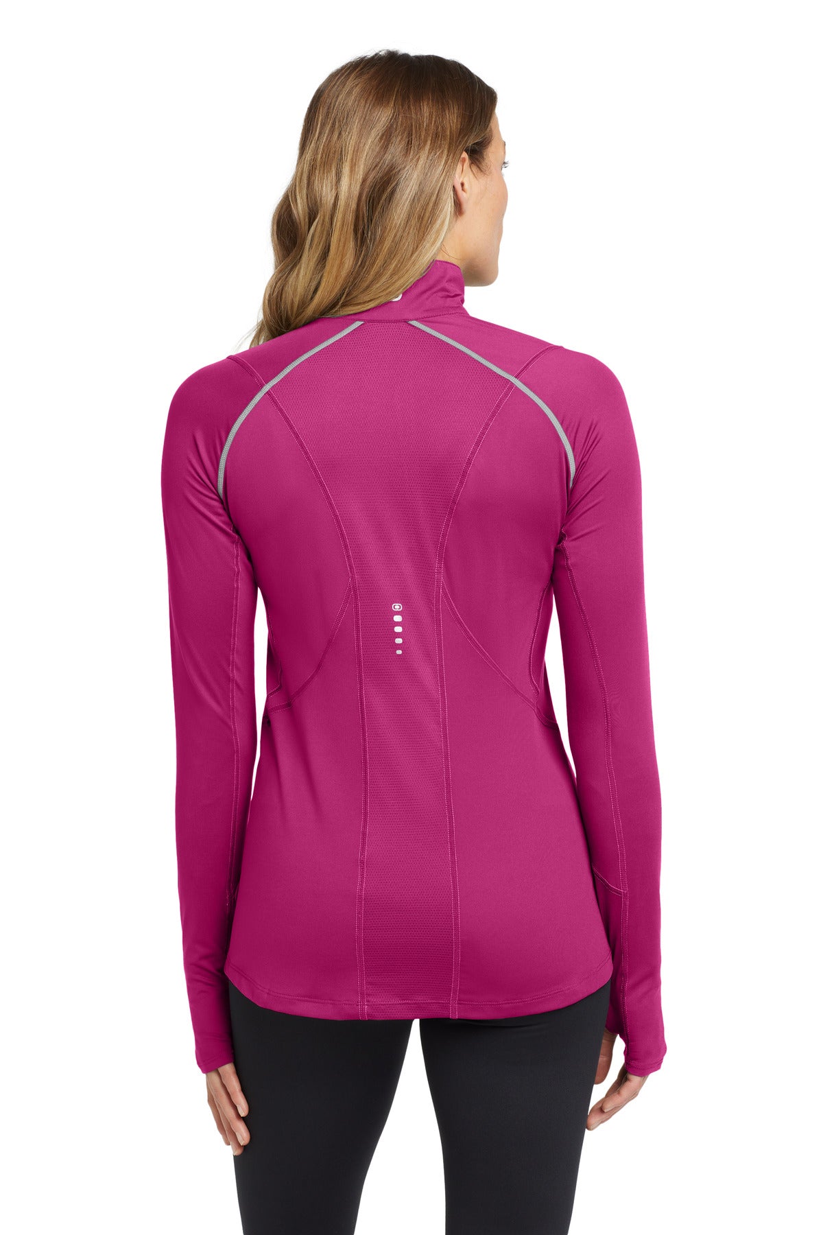 Custom Embroidered OGIO Women's Nexus 1/4-Zip Pullover. LOE335,Flush Pink