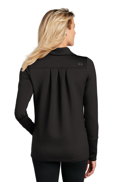 Custom Embroidered OGIO  Women's Modern Performance Full-Zip. LOE703,Blacktop