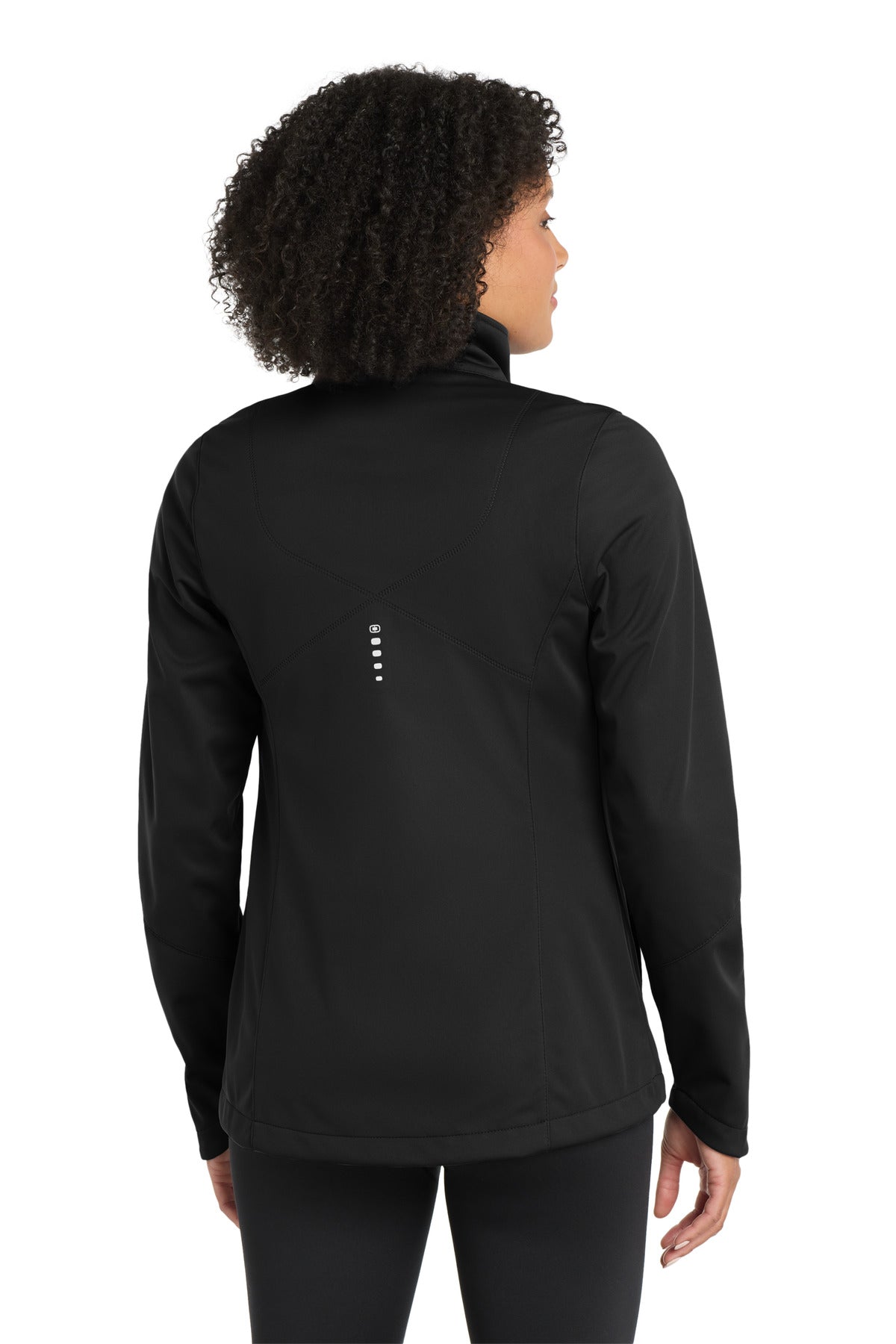 Custom Embroidered OGIO Women's Crux Soft Shell. LOE720,Blacktop