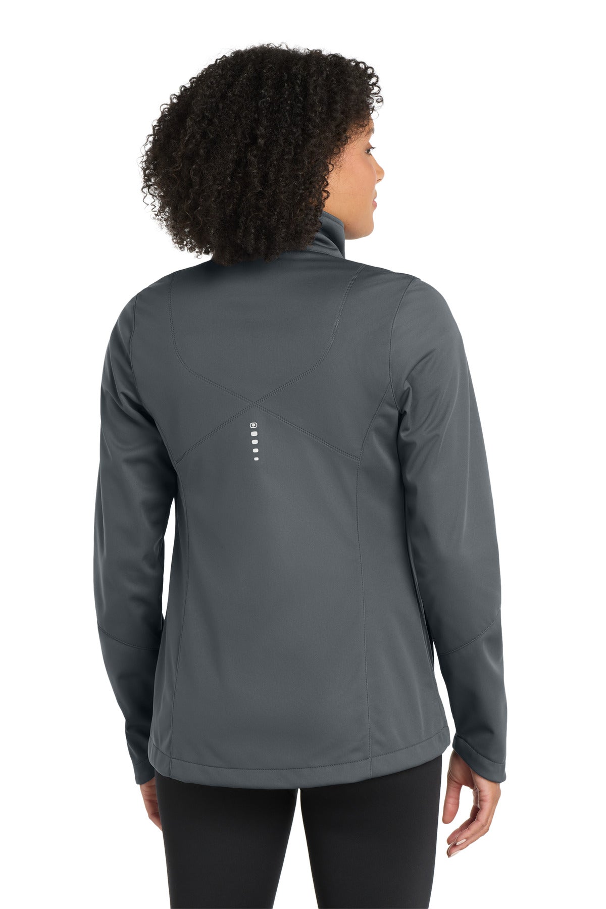 Custom Embroidered OGIO Women's Crux Soft Shell. LOE720,Gear Grey