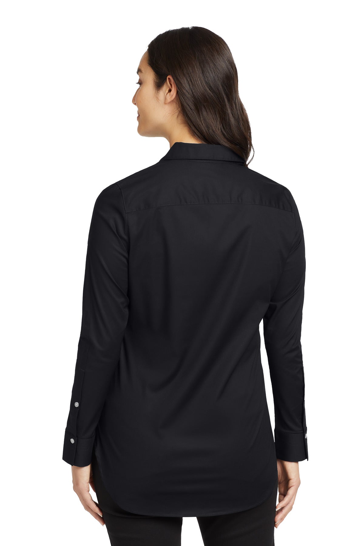 Custom Embroidered OGIO  Women's Commuter Woven Tunic. LOG1002,Blacktop