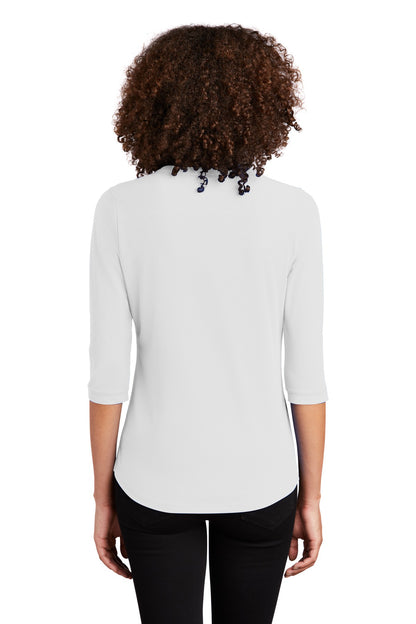 Custom Embroidered OGIO Women's Jewel Henley LOG104,Bright White