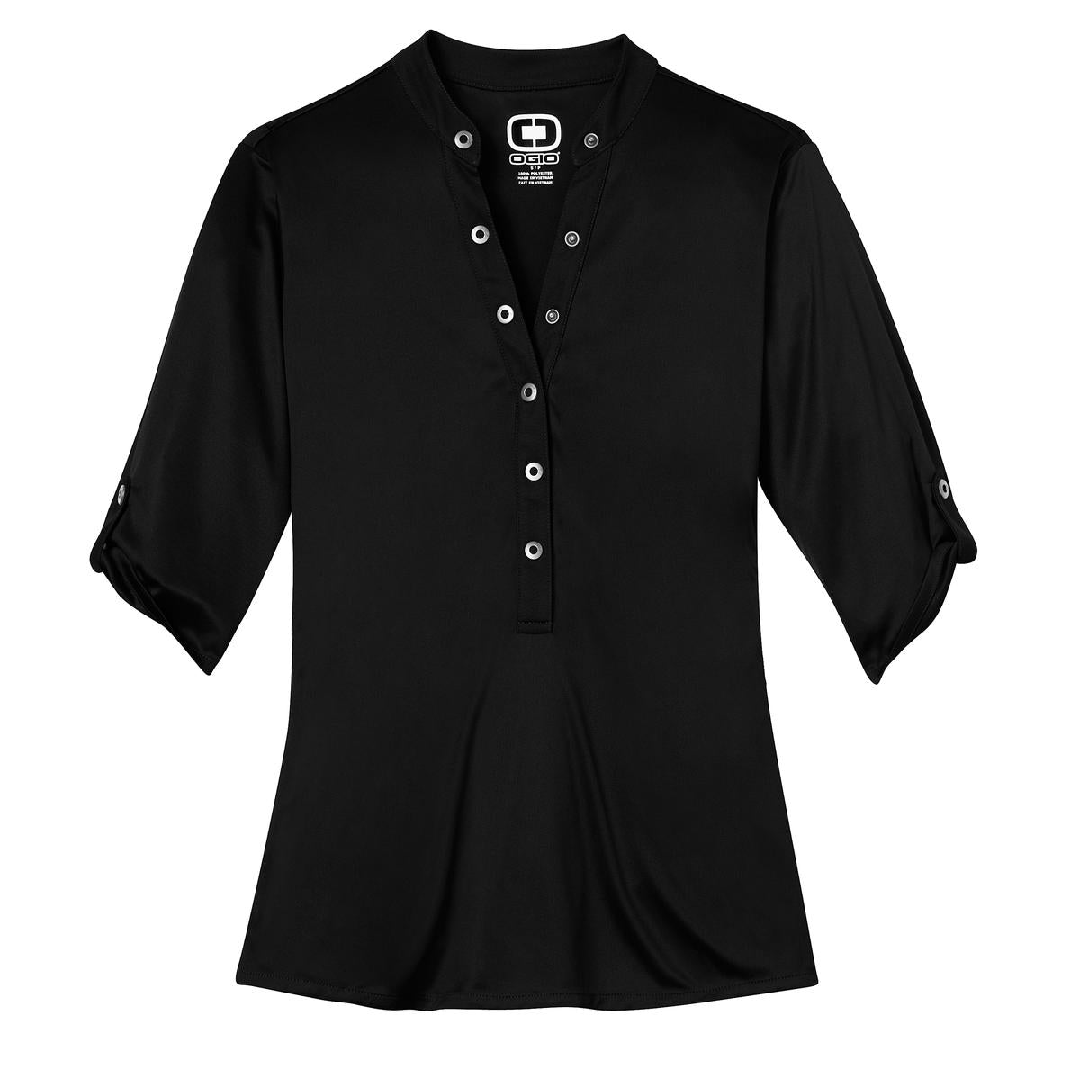 Custom Embroidered OGIO Polos/Knits in Blacktop