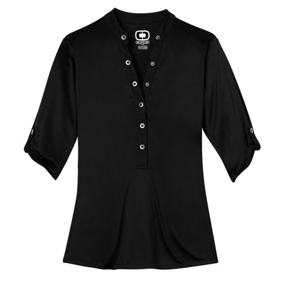 Custom Embroidered OGIO Polos/Knits in Blacktop