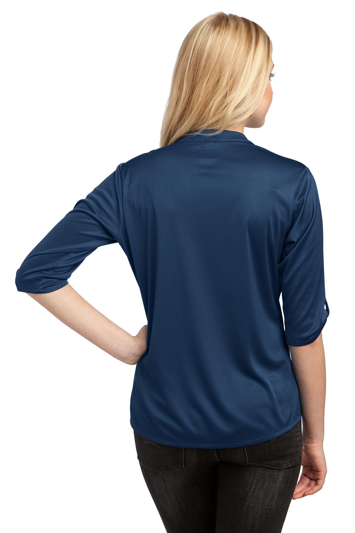 Custom Embroidered OGIO - Crush Henley. LOG111,Blue Indigo