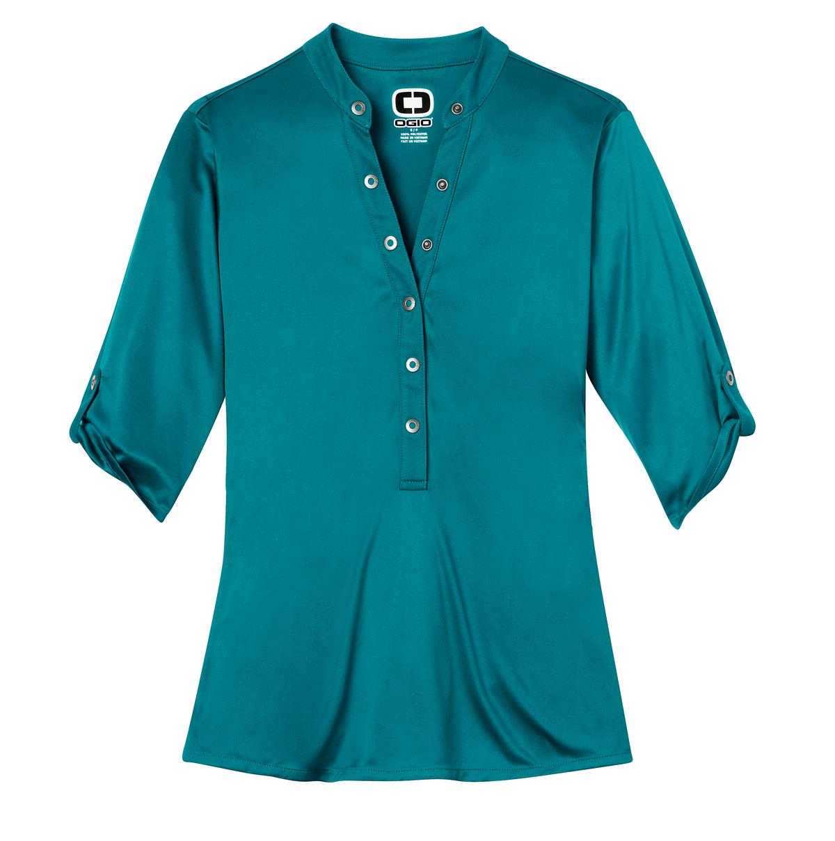 Custom Embroidered OGIO Polos/Knits in Torque Teal