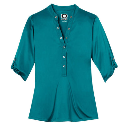 Custom Embroidered OGIO Polos/Knits in Torque Teal
