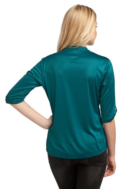 Custom Embroidered OGIO - Crush Henley. LOG111,Torque Teal