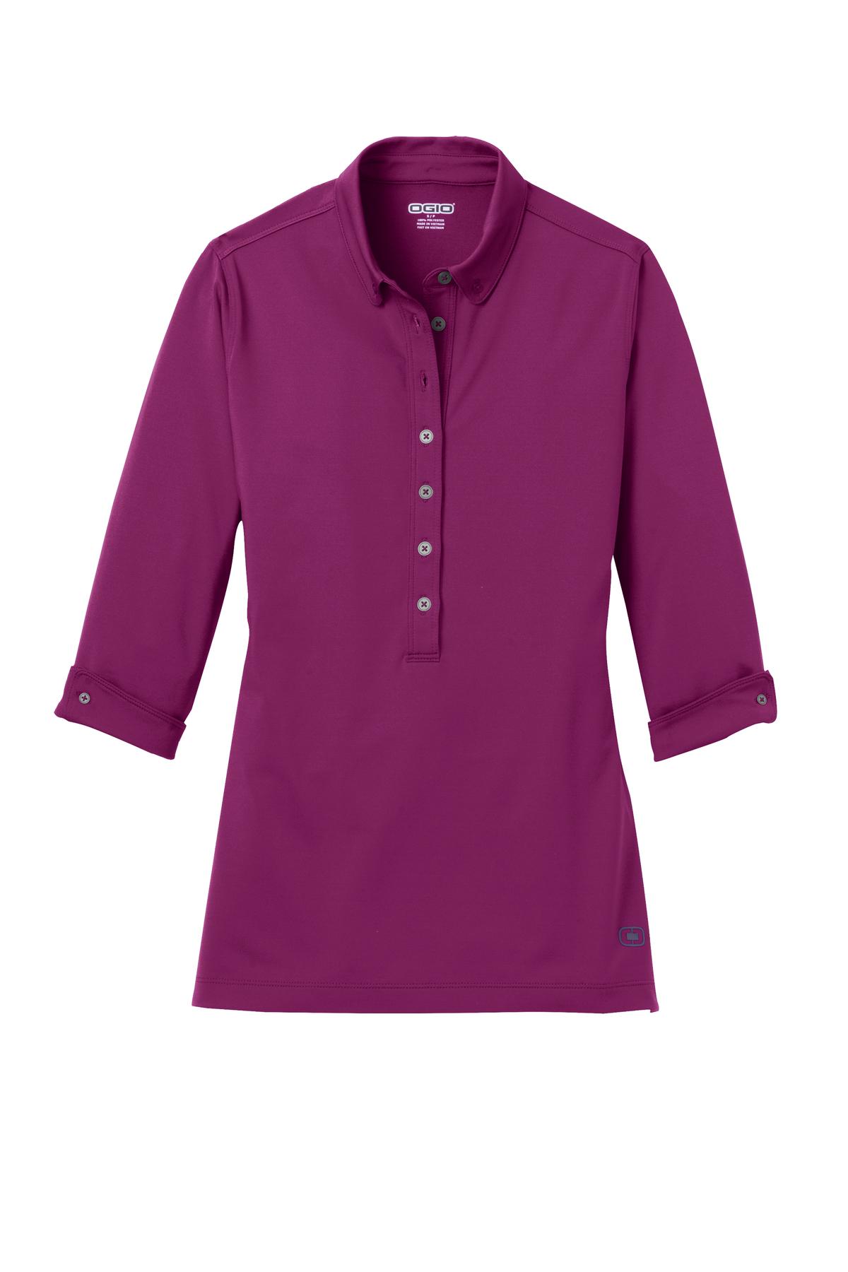 Custom Embroidered OGIO Polos/Knits in Berry Burst