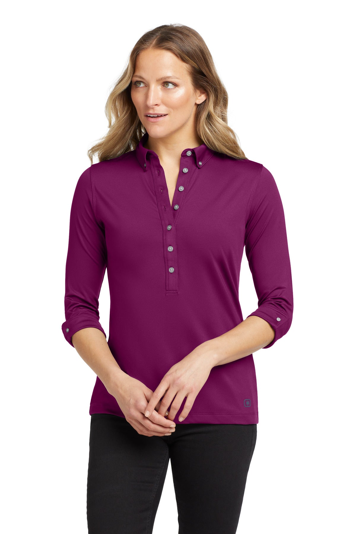 Custom Embroidered OGIO Polos/Knits in Berry Burst