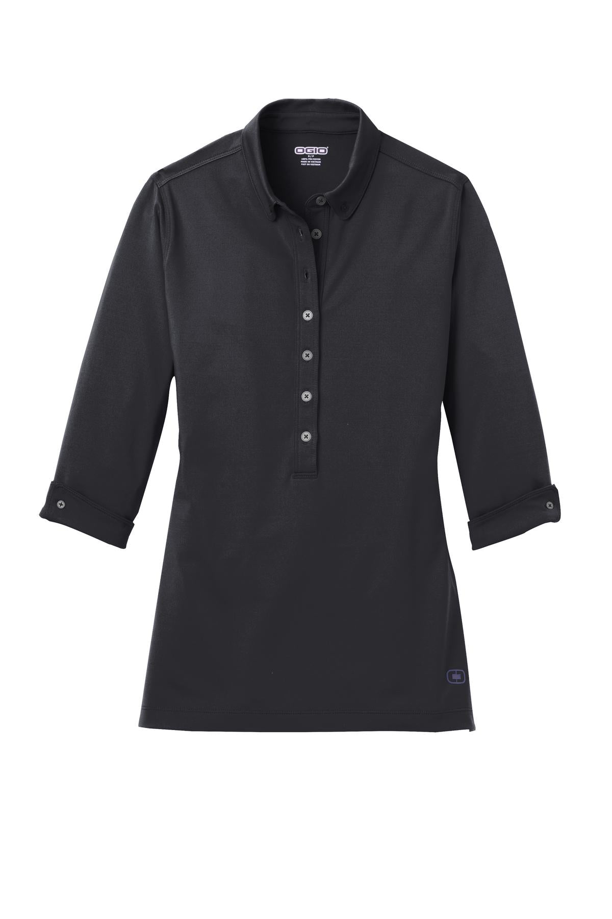 Custom Embroidered OGIO Polos/Knits in Blacktop