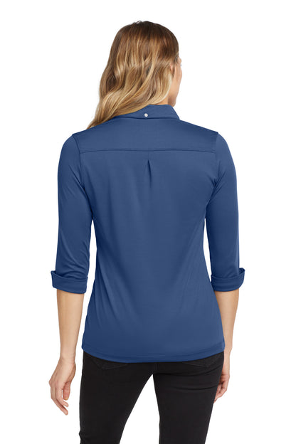 Custom Embroidered OGIO Polos/Knits in Blue Indigo