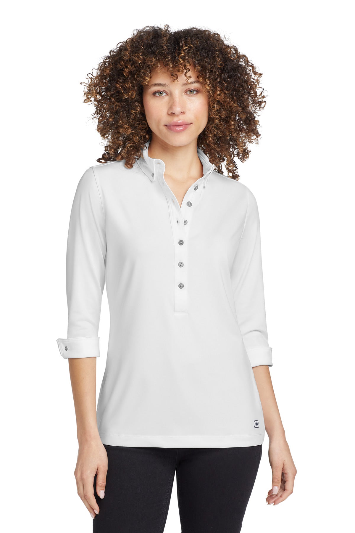 Custom Embroidered OGIO Polos/Knits in White