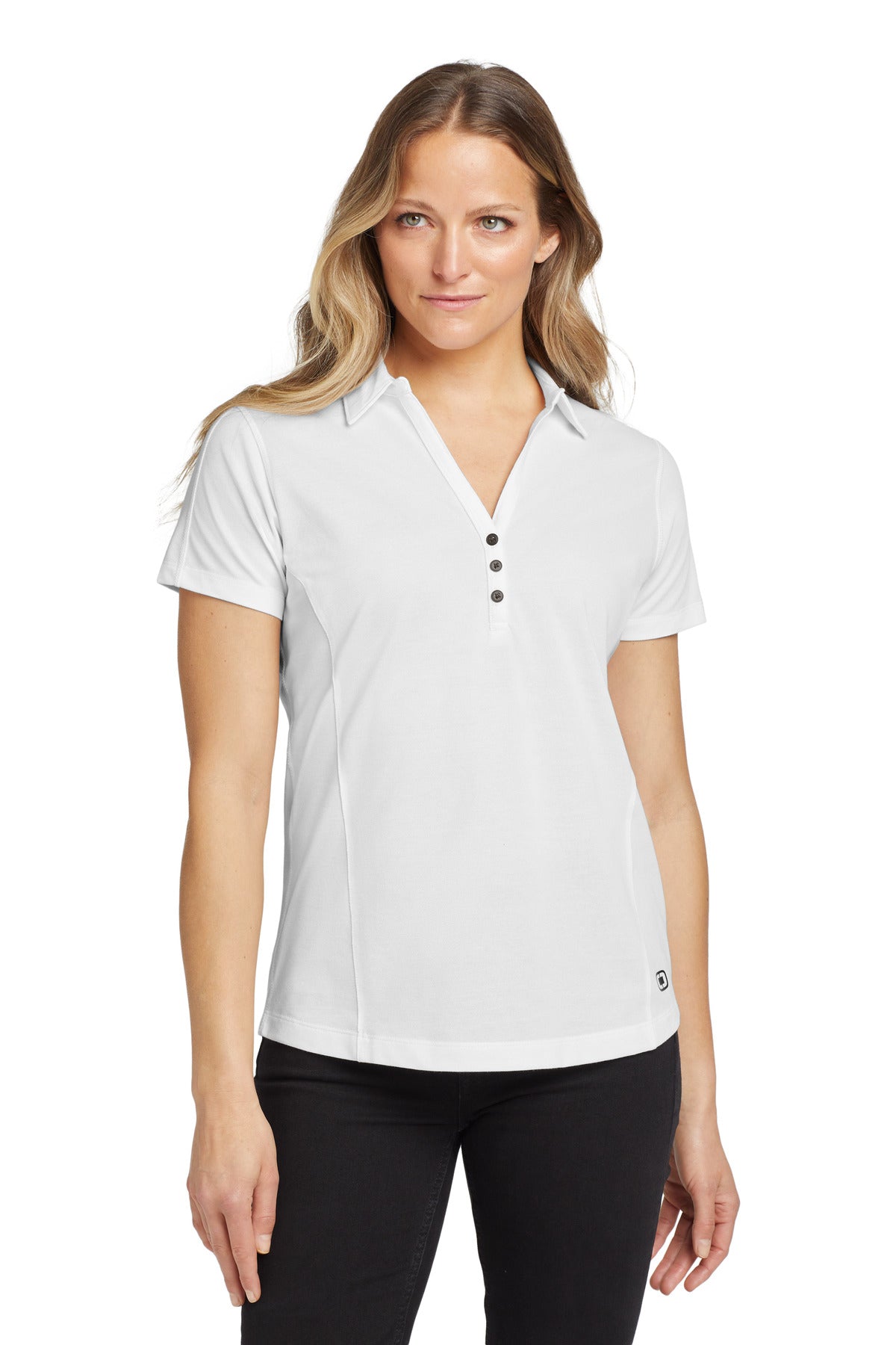Custom Embroidered OGIO Polos/Knits in White