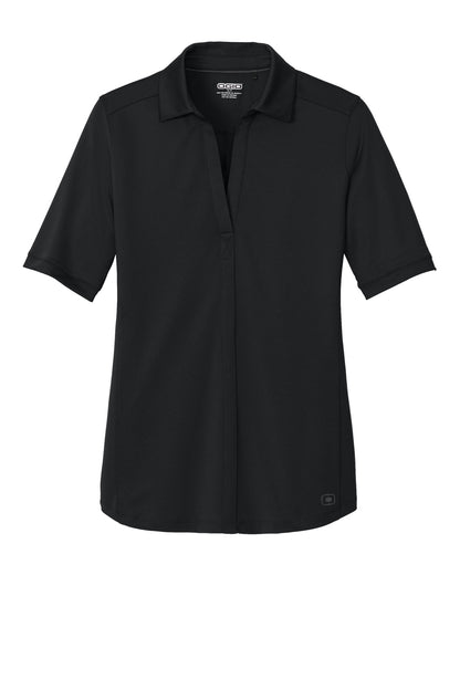Custom Embroidered OGIO Polos/Knits in Blacktop